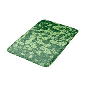 Japanse Leaf Print, Emerald and Lime Green Badmat (Gekanteld)