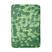 Japanse Leaf Print, Emerald and Lime Green Badmat (Voorkant Verticaal)