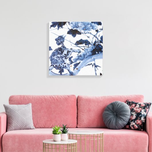  Japanse leeuw en pony Canvas Afdruk (Insitu (Woonkamer))