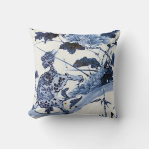  Japanse leeuw en pony Kussen