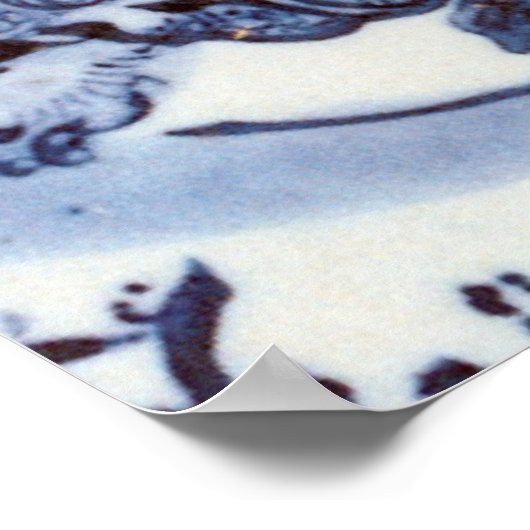  Japanse leeuw en pony Poster (Hoek)