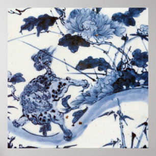 Japanse leeuw en pony Poster