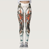 Japanse Leggings van Hokusai - Koel (Voorkant)