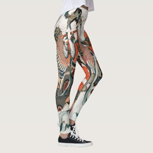 Japanse Leggings van Hokusai - Koel (Rechts)