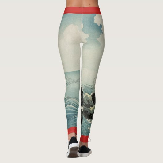 japanse Leggings voor volledige houtafdruk op voll (Achterkant)