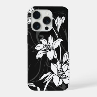Japanse lelie klassieke illustratie iPhone 15 pro case