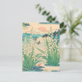 Japanse Lelie van de Vallei Geboorte Maand Bloem Briefkaart (Staand voorkant)