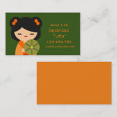 Japanse leraar Japanse lerares Japanse lerares Jap Visitekaartje (Voorkant / Achterkant)