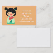 Japanse leraar Japanse lerares Japanse lerares Jap Visitekaartje (Voorkant / Achterkant)