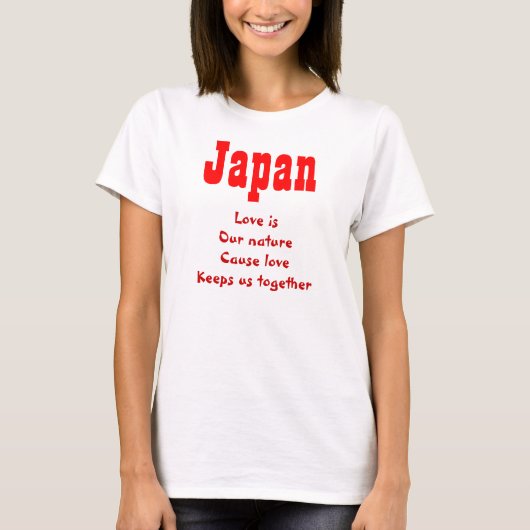 Japanse liefdesT-shirts T-shirt (Voorkant)