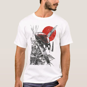 Japanse lieveheersbeestjeskunst   Red Sun Print    T-shirt