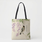 Japanse  Lila Canvas tas van het Sparrow Monogram (Voorkant)