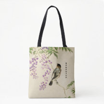 Japanse  Lila Canvas tas van het Sparrow Monogram
