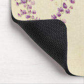 Japanse  Lila reservemonogram Mousepad Muismat (Hoek)