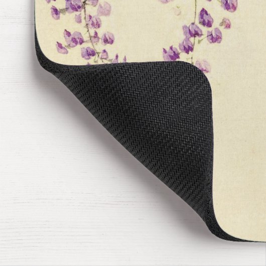 Japanse  Lila reservemonogram Mousepad Muismat (Hoek)