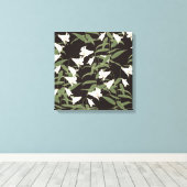Japanse Lily Canvas Afdruk (Insitu (Houten vloer))