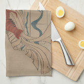  Japanse Lobster Art Afbeelding Kitchen Towel Theedoek (Quarter Fold)