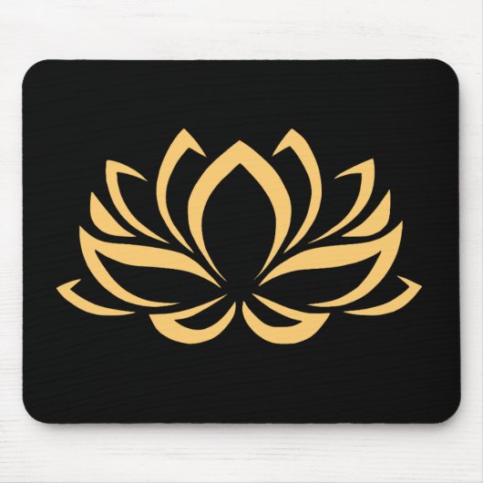 Japanse Lotus Flower Blossom Muismat (Voorkant)