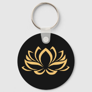 Japanse Lotus Flower Blossom Sleutelhanger