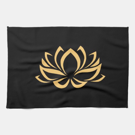 Japanse Lotus Flower Blossom Theedoek (Horizontaal)