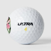 Japanse Lotus Flower -  fijngemaakte Golfbal Golfballen (Logo)