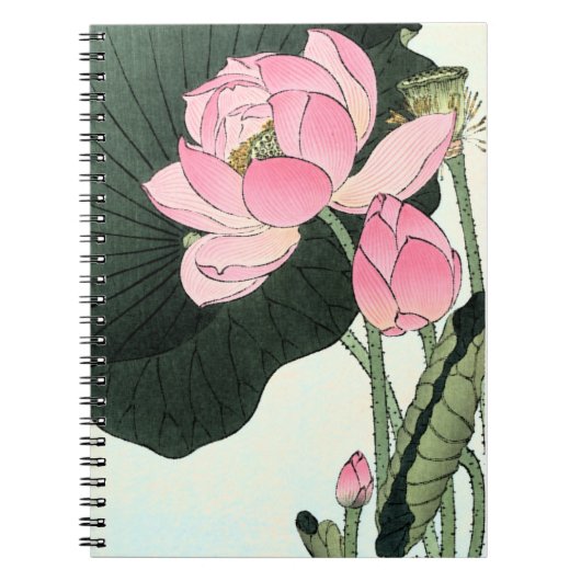 Japanse Lotus Flower -  Fine Art Notitieboek (Voorkant)