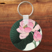 Japanse Lotus Flower -  Fine Art Sleutelhanger (Voorkant)