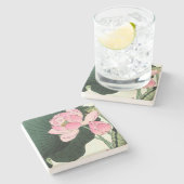  Japanse Lotus Flower Stenen Onderzetter (Zijkant)