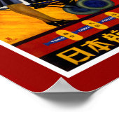  Japanse luchtvaartmaatschappij AD Poster (Hoek)