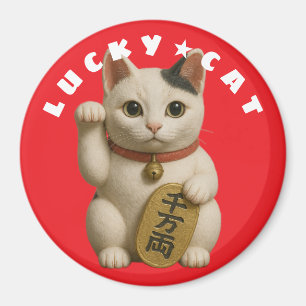 Japanse Lucky Cat Charm Magneet