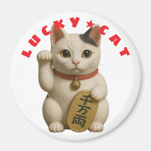 Japanse Lucky Cat Charm Magneet