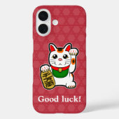 Japanse Lucky Cat Hoesje-Mate iPhone Case (Achterkant)