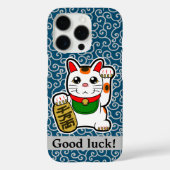 Japanse Lucky Cat Hoesje-Mate iPhone Case (Achterkant)