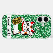Japanse Lucky Cat Hoesje-Mate iPhone Case (Achterkant (horizontaal))