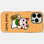 Japanse Lucky Cat Hoesje-Mate iPhone Case (Achterkant (horizontaal))