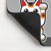 Japanse Lucky Cat op maat Muismat (Hoek)