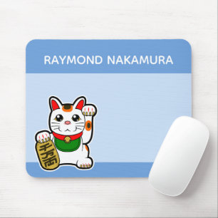 Japanse Lucky Cat op maat Muismat