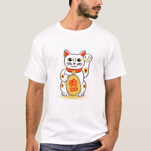 Japanse Lucky Money Cat T-shirt