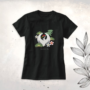 Japanse Lucky Symbols Celebration Black T-shirt