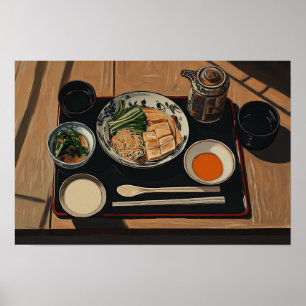 Japanse maaltijd poster