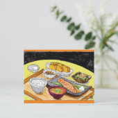 Japanse maaltijden briefkaart (Staand voorkant)