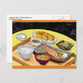 Japanse maaltijden briefkaart (Voorkant / Achterkant)