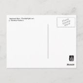 Japanse maaltijden briefkaart (Achterkant)