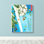 Japanse maan en waterval afdrukken (Insitu (Houten vloer))