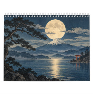 Japanse Maanverlichte Nachten 2027 Kalender Ukiy