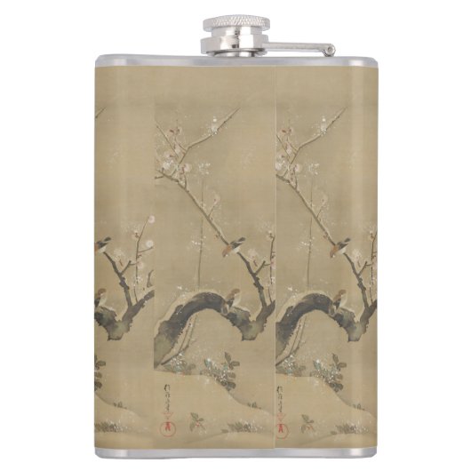 Japanse maatkolf voor kunst heupfles (Achterkant)