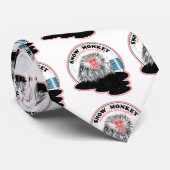 Japanse macaque stropdas (Opgerold)