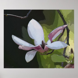 Japanse Magnolia Art Print -24x20 - of kleiner