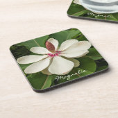 Japanse Magnolia Blossom Floral Bier Onderzetter (Linkerzijde)