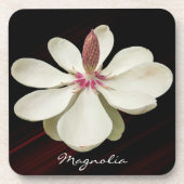 Japanse Magnolia Blossom Floral Bier Onderzetter (Voorkant)